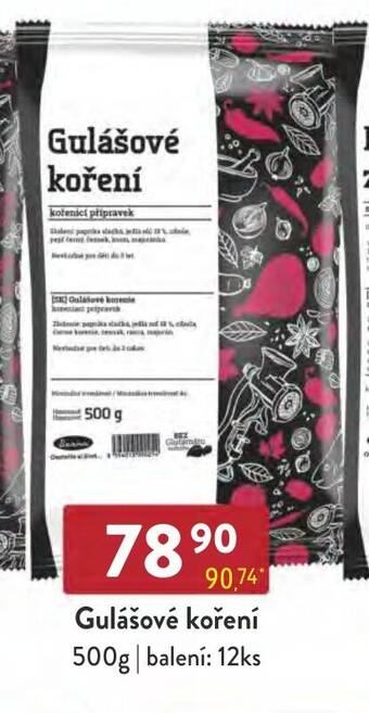 Qanto Gulášové koření 500g nabídka