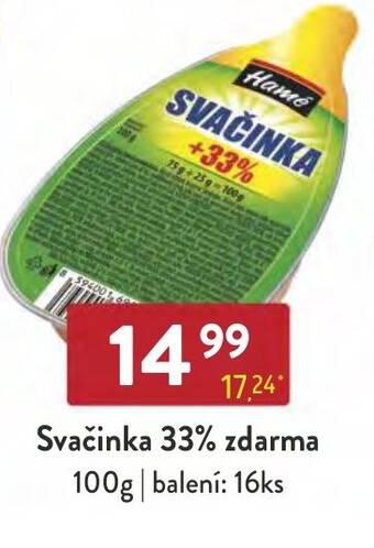 Qanto Svačinka 33% zdarma 100g nabídka