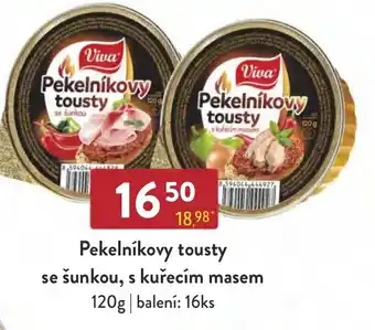 Qanto Pekelníkovy tousty se šunkou, s kuřecím masem nabídka