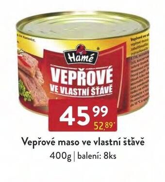 Qanto Vepřové maso ve vlastní štăvě 400g nabídka