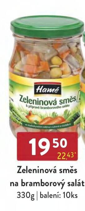 Qanto Zeleninová směs na bramborový salát 330g nabídka