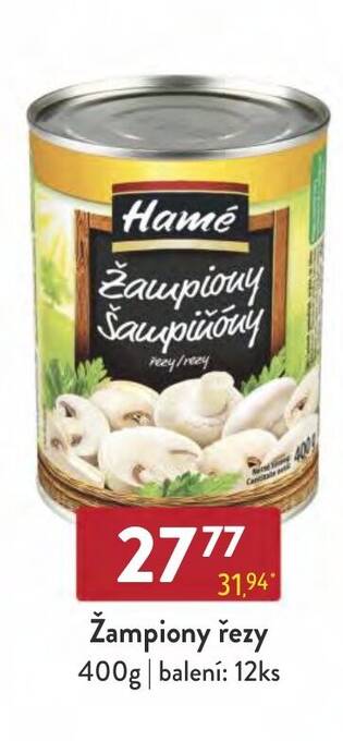 Qanto Žampiony řezy 400g nabídka