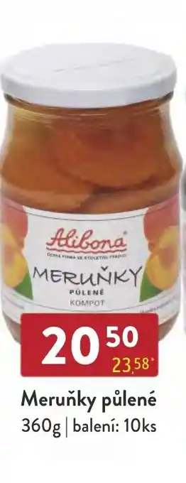 Meruňky půlené 360g