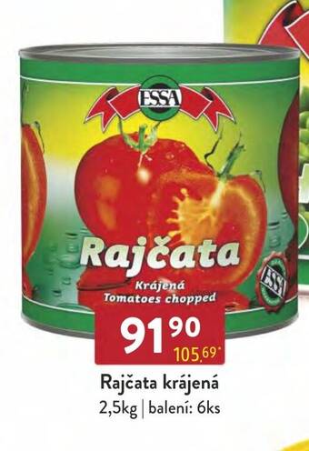Qanto Rajčata krájená 2.5kg nabídka