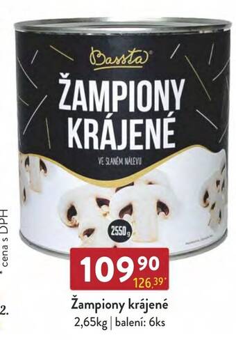 Qanto Žampiony krájené 2,65kg nabídka