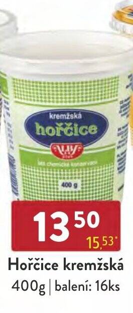 Qanto Hořčice kremžská 400g nabídka