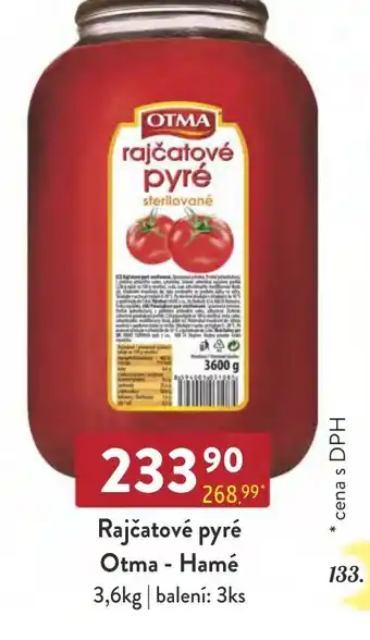 Qanto Rajčatové pyré Otma - Hamé 3.6kg nabídka