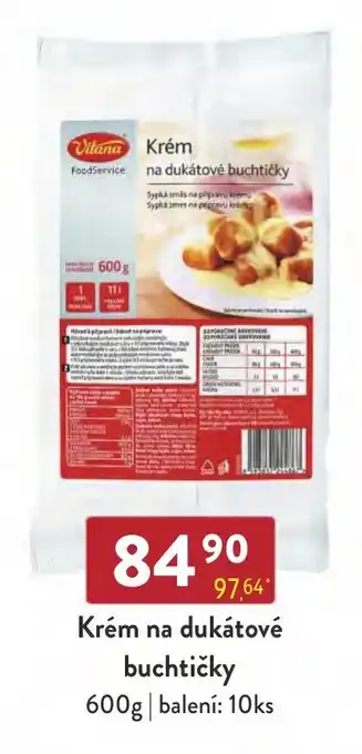 Qanto Krém na dukátové buchtičky 600g nabídka