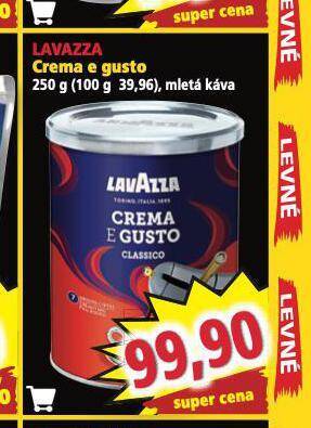 Norma Lavazza crema e gusto nabídka