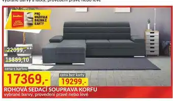 Baumax Rohová sedací souprava nabídka