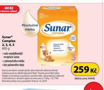 Dr. Max Sunar kojenecká výživa nabídka