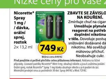 Dr. Max Nicorette spray nabídka
