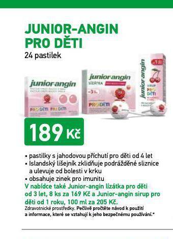 Alphega Lékárna Junior angin nabídka