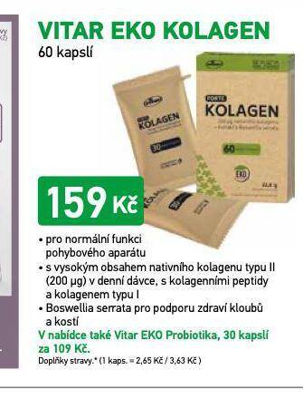 Alphega Lékárna Vitar eko kolagen nabídka