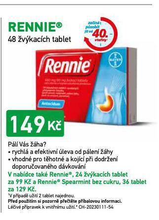 Alphega Lékárna Rennie nabídka