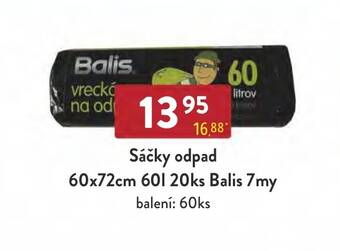 Qanto Sáčky odpad 60x72cm 601 20ks Balis 7my nabídka