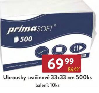 Qanto Ubrousky svačinové 33x33 cm 500ks nabídka