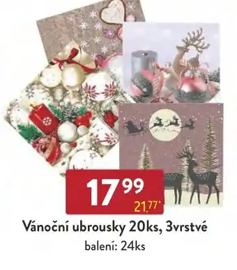 Qanto Vánoční ubrousky 20ks, 3vrstvé nabídka