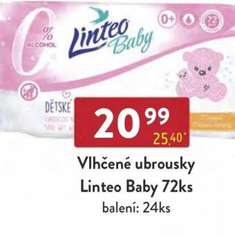 Qanto Vlhčené ubrousky Linteo Baby 72ks nabídka