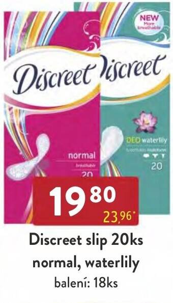 Qanto Discreet slip 20ks normal, waterlily nabídka