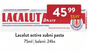 Qanto Lacalut active zubní pasta 75ml nabídka