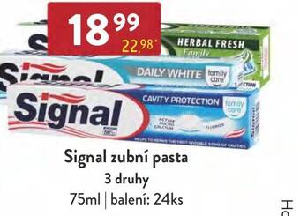 Qanto Signal zubní pasta 3 druhy nabídka