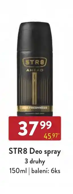 Qanto STR8 Deo spray 3 druhy nabídka