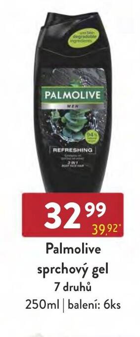 Qanto Palmolive sprchový gel 7 druhů nabídka