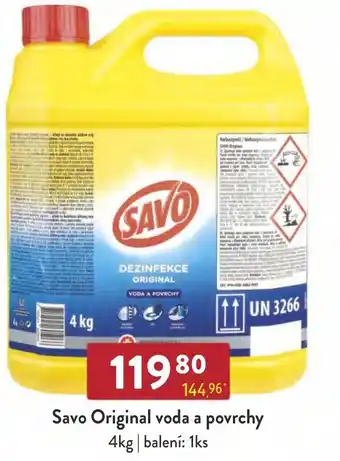 Qanto Savo Original voda a povrchy 4kg nabídka