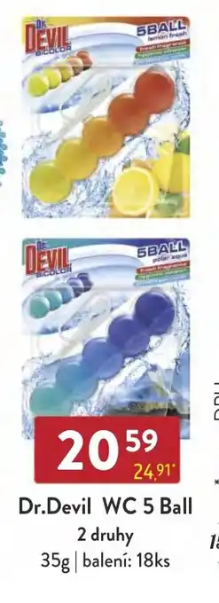 Qanto Dr.Devil WC 5 Ball 2 druhy nabídka