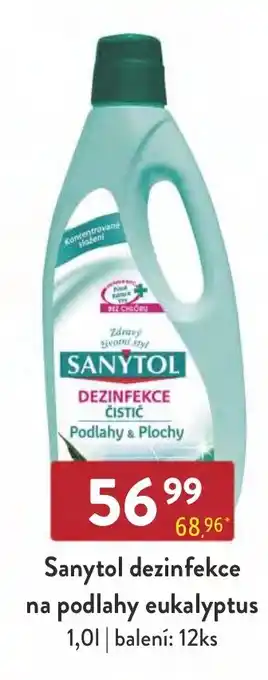 Qanto Sanytol dezinfekce na podlahy eukalyptus nabídka