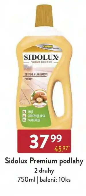 Qanto Sidolux Premium podlahy 2 druhy nabídka