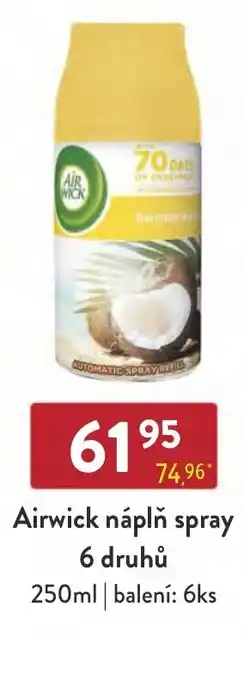 Qanto Airwick náplň spray 6 druhů nabídka