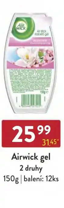 Qanto Airwick gel 2 druhy nabídka