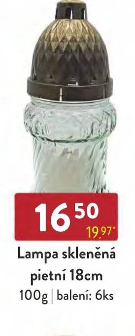 Qanto Lampa skleněná pietní 18cm nabídka