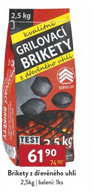 Qanto Brikety z dřevěného uhlí 2,5kg nabídka