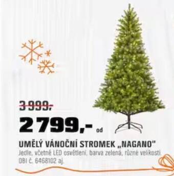 OBI UMĚLÝ VÁNOČNÍ STROMEK „NAGANO" nabídka