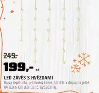 OBI LED ZÁVĚS S HVĚZDAMI nabídka