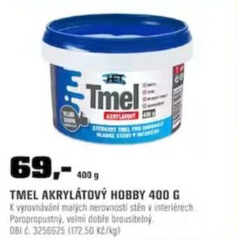OBI TMEL AKRYLÁTOVÝ HOBBY 400 G nabídka