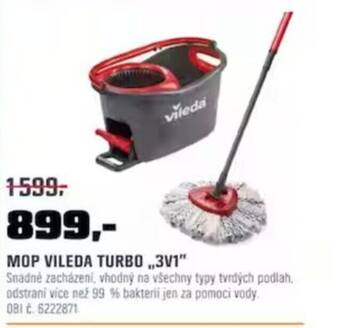 OBI MOP VILEDA TURBO ,,3V1 nabídka