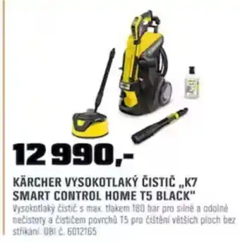 OBI KÄRCHER VYSOKOTLAKÝ ČISTIČ „K7 SMART CONTROL HOME T5 BLACK nabídka