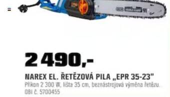 OBI NAREX EL. ŘETĚZOVÁ PILA ,,EPR 35-23 nabídka