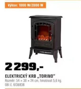 OBI ELEKTRICKÝ KRB „TORINO nabídka