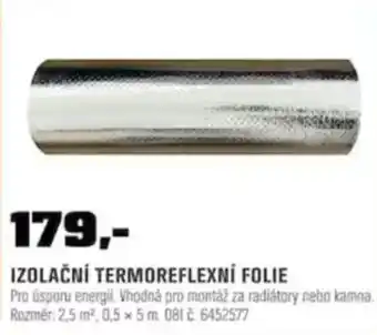 OBI IZOLAČNÍ TERMOREFLEXNÍ FOLIE nabídka