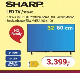 Planeo Elektro SHARP LED TV/32FA2E nabídka