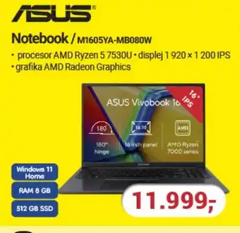 ASUS Notebook/M1605YA-MB080W