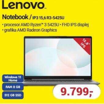 Planeo Elektro Lenovo Notebook/IP3 15,6 R3-5425U nabídka