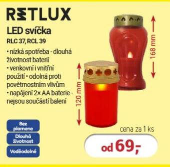 Planeo Elektro LED svíčka RLC 37, RCL 39 nabídka