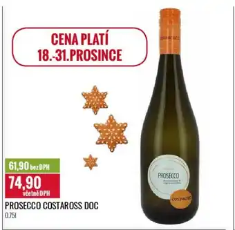 Ratio PROSECCO COSTAROSS DOC nabídka