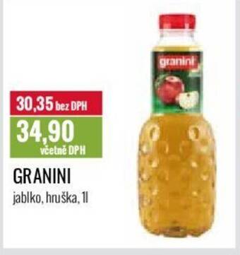 Ratio GRANINI jablko, hruška, 1 l. nabídka
